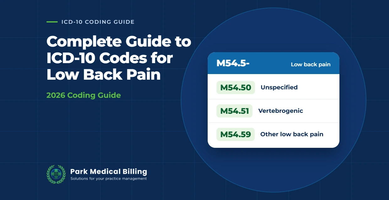 Complete Guide to ICD-10 Codes for Low Back Pain (2026)