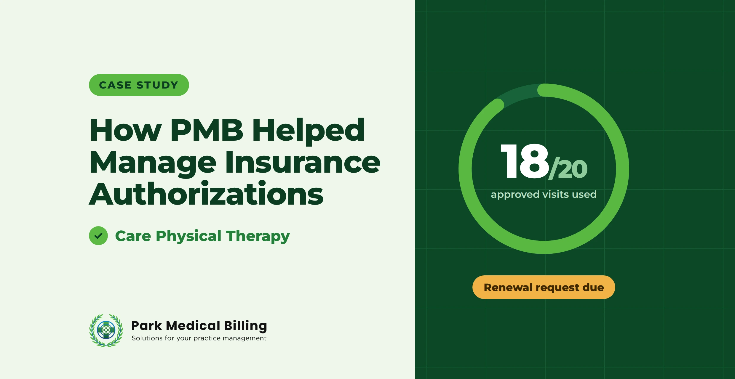 Care PT Insurance Authorizations Case Study | Park Medical Billing